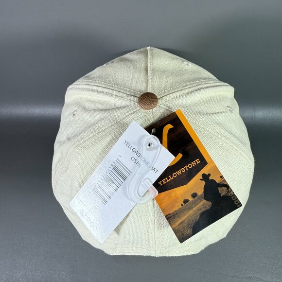 Yellowstone Ranch Hat Snapback Rope Brim Tan Brown Cowboy Paramount TV NWT *READ - Picture 6 of 12